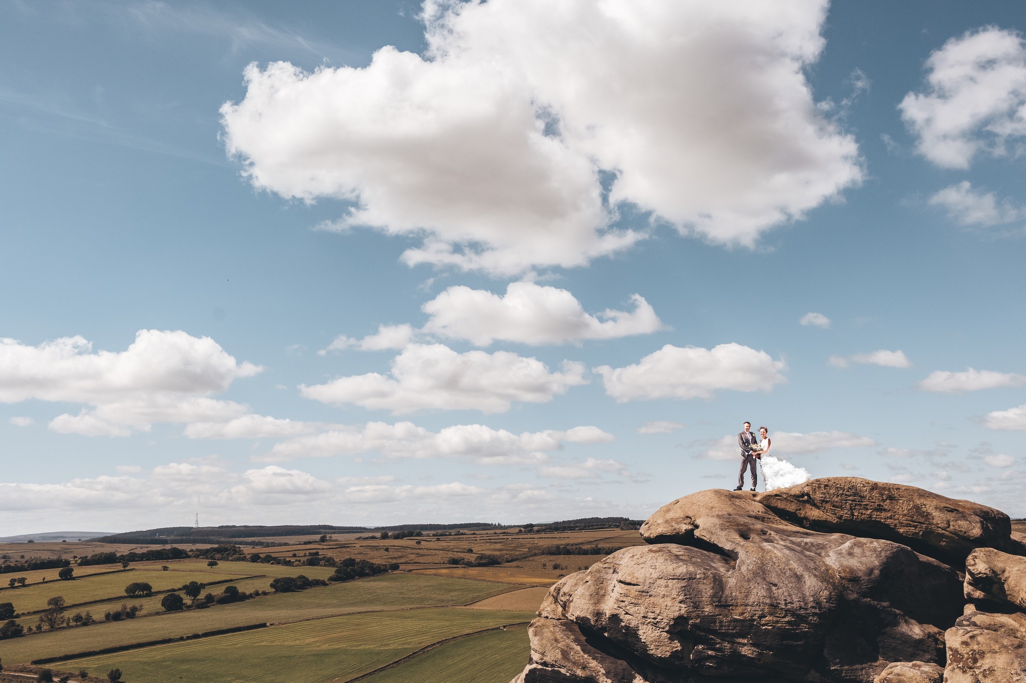 drone wedding videography northumberland